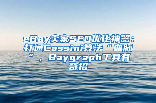 eBay卖家SEO优化神器：打通Cassini算法“血脉”，Baygraph工具有奇招