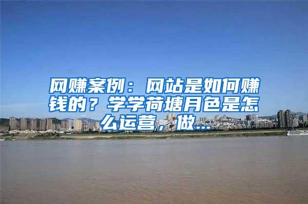 网赚案例：网站是如何赚钱的？学学荷塘月色是怎么运营，做...