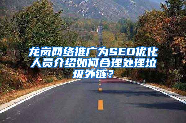 龙岗网络推广为SEO优化人员介绍如何合理处理垃圾外链？