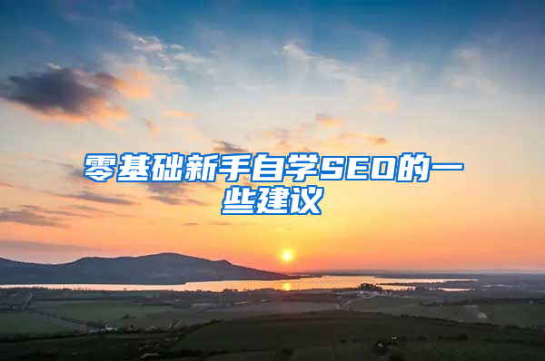 零基础新手自学SEO的一些建议